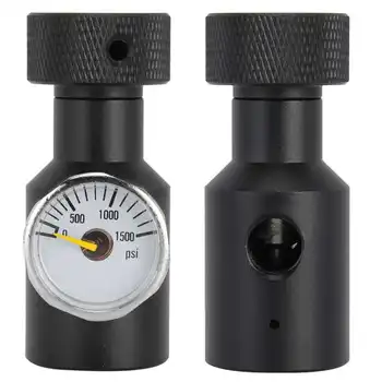 Соединитель для Розлива Бутылки С Газированной Водой Из Алюминиевого Сплава TR21-4 CO2 Regulator Adapter С Датчиком 0-1500psi Хорошая Производительность