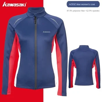 Спортивное пальто Kawasaki с длинным рукавом, куртка, модная спортивная майка, одежда для бадминтона, спортивная одежда для мужчин и женщин