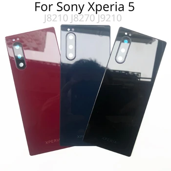 Стекло для Sony Xperia 5 сзади J8210 J8270 J9210, крышка батарейного отсека, корпус задней двери, Сменная крышка корпуса