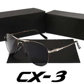 Стильные мужские солнцезащитные очки UV400 высокого качества с поляризацией, прозрачные для вождения, Mazda CX-3 Axela mazda 3 аксессуары