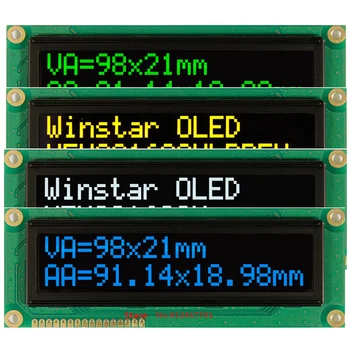 Увеличенный экран 1602 Крупных Символа Большого Размера Бело Зеленый OLED-дисплей Модуль EH1602B WS0010 Последовательный Порт SPI Английский Русский Шрифт