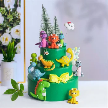 Украшения для вечеринки в честь дня рождения в стиле динозавров, детский Топпер для торта, динозавр, Именинник, декор для вечеринки в стиле динозавров в мире юрского периода