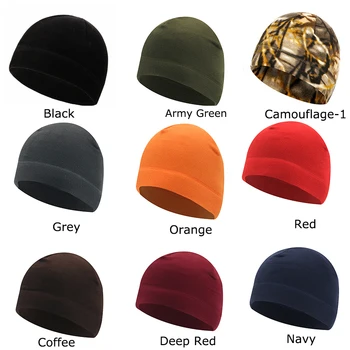 Уличная флисовая шапка, мужская зимняя шапка, тактическая шляпа, шапочки для кемпинга, рыбалки, женская теплая ветрозащитная велосипедная охотничья военная шляпа