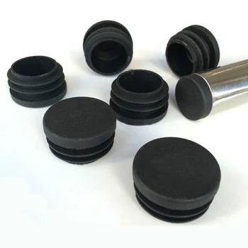 Утолщенный круглый пластиковый заглушающий колпачок 16 19 22 25 мм Круглый пластиковый Черный заглушающий колпачок, заглушки для труб, вкладыши для труб, заглушка-затычка
