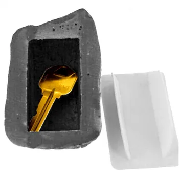 Футляр для ключей в форме камня из смолы, наружная коробка для хранения запасных ключей, подарок для друга, знакомого, коллеги