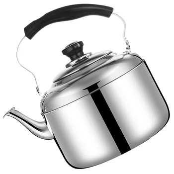 Чайник со свистком из нержавеющей стали Чайник со свистком из металла Чайник для плиты (4 л)