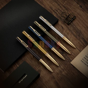 Шариковая ручка SAKURA Craft Lab 007 с вращающимися гелевыми чернилами, одноцветная шариковая ручка с гелевыми чернилами, алюминиевый стержень, латунная рукоятка