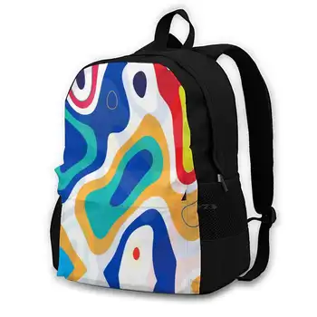 Школьные сумки с психоделической текстурой для девочек-подростков, дорожные сумки для ноутбуков, красочные сумки для Нью-Йорка, Психоделическое Искусство