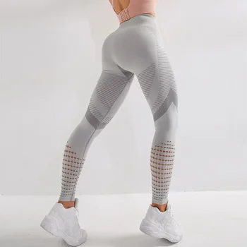 Эластичные спортивные штаны для йоги, подтягивающие ягодицы, Облегающие леггинсы для тренировок, бесшовные колготки для бега, одежда для тренировок с эффектом пуш-ап в тренажерном зале